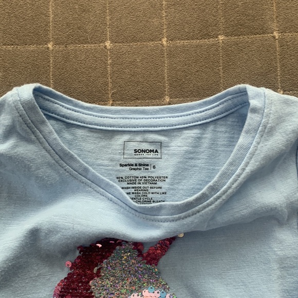 Sonoma & Jumping Beans Unicorn Long Sleeve Shirts Bundle - Picture 3 of 5